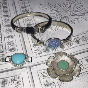 2 Interchangeable Lia Sophia bracelets